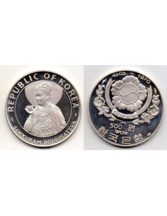 1970 Corea Sur 500 Won 4303-1970 Sokkuram Bodhisattva