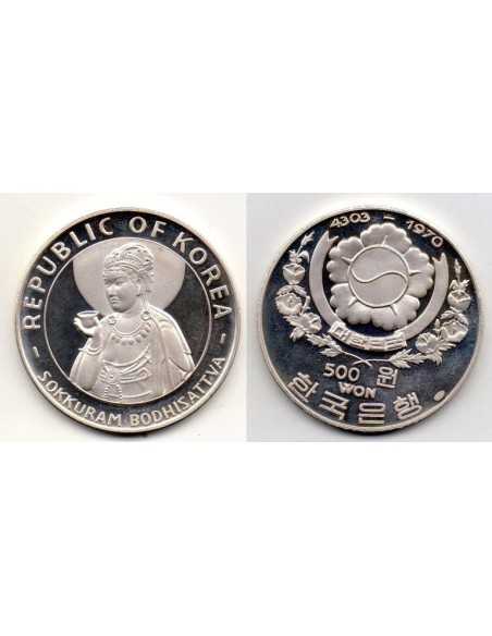 1970 Corea Sur 500 Won 4303-1970 Sokkuram Bodhisattva
