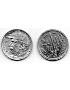 1935 Brasil - 2000 reis plata, General Caxias
