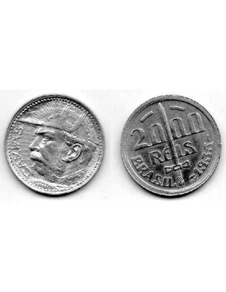 1935 Brasil - 2000 reis plata, General Caxias