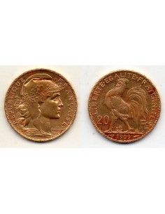 1909 Francia 20 Francos de oro - Marianne