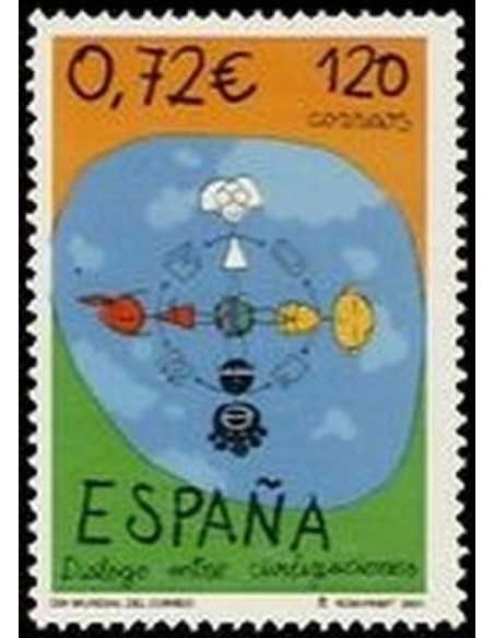 Año 2001 - 3820 Dia mundial del Correo