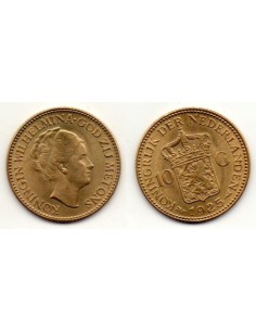 1925 Holanda - 10 Gulden Oro