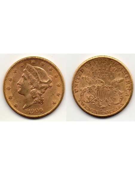 1900 S EEUU 20 Dolares oro Liberty Head-Double Eagle