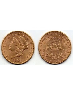 1906 S EEUU 20 Dolares oro Liberty Head-Double Eagle