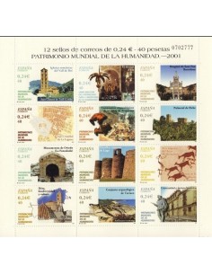 Año 2001 - 3843/54 ( MP 77 ) Patrimonio Mundial de la Humanidad