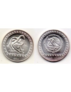 1992 MEXICO - 1/2 ONZA TROY DE PLATA Guerrero Aguila