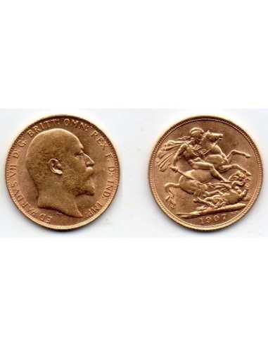 1907 Reino Unido, 1 Soberano oro / Eduardo VII