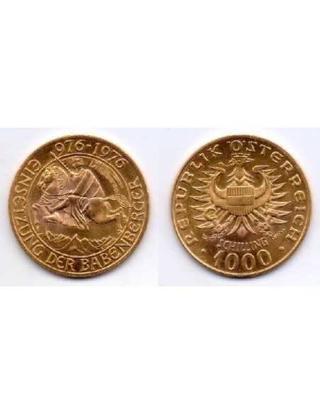 1976 Moneda 1000 Schilling 976/1976 Austria