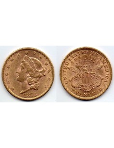 1873 EEUU 20 Dolares oro Liberty Head-Double Eagle