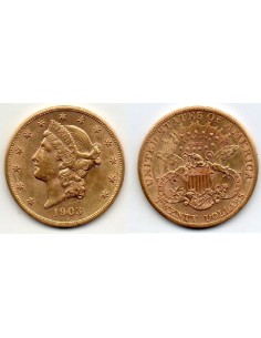 1903 EEUU 20 Dolares oro Liberty Head-Double Eagle