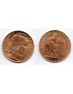 1914 Francia 20 Francos de oro - Marianne