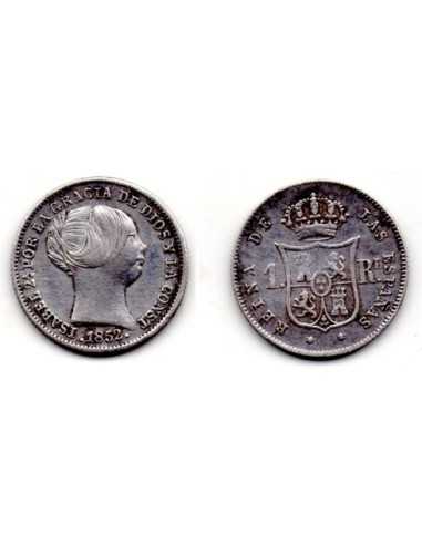 1852 Isabell II - 1 real 1852 Madrid