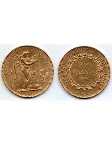 1886 A Francia Moneda Conmemorativa 100 Francos - Angel