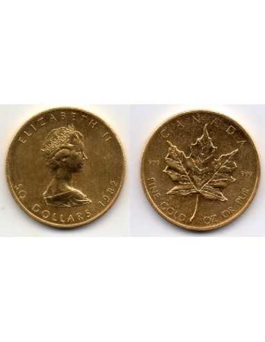 1982 Canadá 50 Dolars oro, Onza Maple Leaf