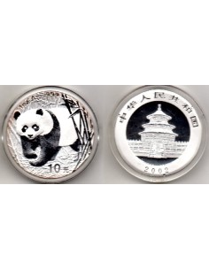 2002 China - 10 yuans de plata - Panda