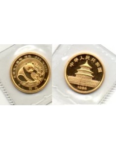 1988 China - 1/20 onz Oro 5 yuans Panda