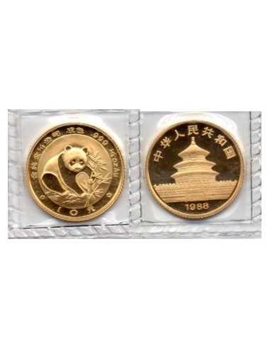 1988 China - 1/10 onz Oro 10 yuans Panda