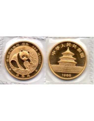 1988 China - 1/4 onz Oro 25 yuans Panda