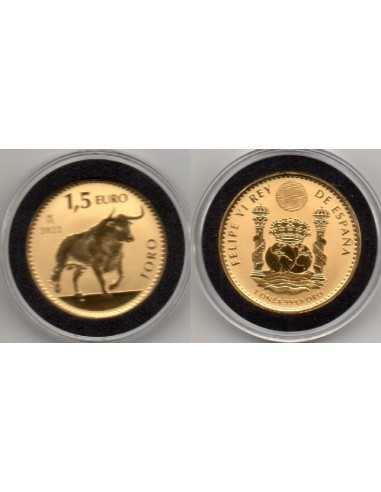 2022 - ESPAÑA - 1,5 EURO DE Oro , Toro 1 Onz