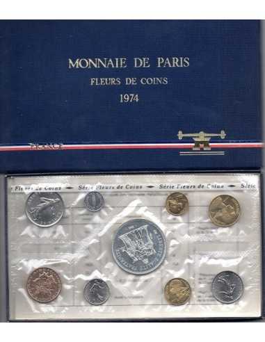 1974 - Francia - monnaie de paris Fleurs de coin - 50 Francos. / Hércules