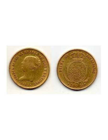 1854 Isabell II - 100 reales Barcelona