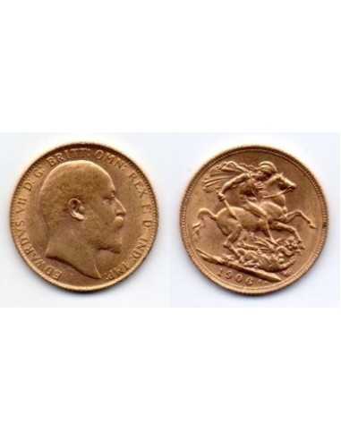 1906 Reino Unido, 1 Soberano oro / Eduardo VII