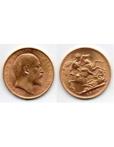 1904 Reino Unido, 1 Soberano oro / Eduardo VII