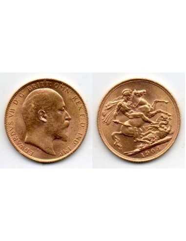 1904 Reino Unido, 1 Soberano oro / Eduardo VII