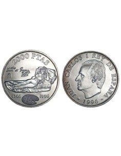 1996 - ESPAÑA - 2000 PESETAS DE PLATA JUAN CARLOS I