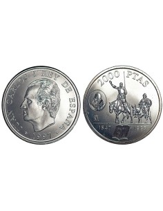 1997 - ESPAÑA - 2000 PESETAS DE PLATA JUAN CARLOS I