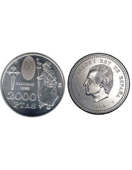 1999 - ESPAÑA - 2000 PESETAS DE PLATA JUAN CARLOS I