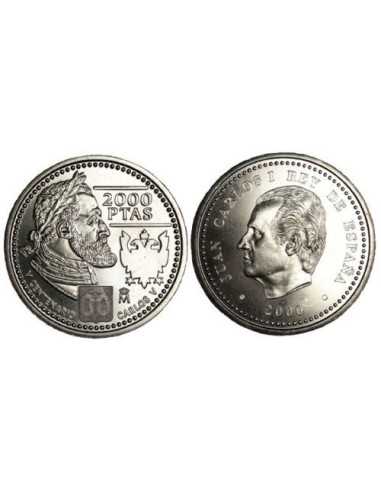 2000 - ESPAÑA - 2000 PESETAS DE PLATA JUAN CARLOS I