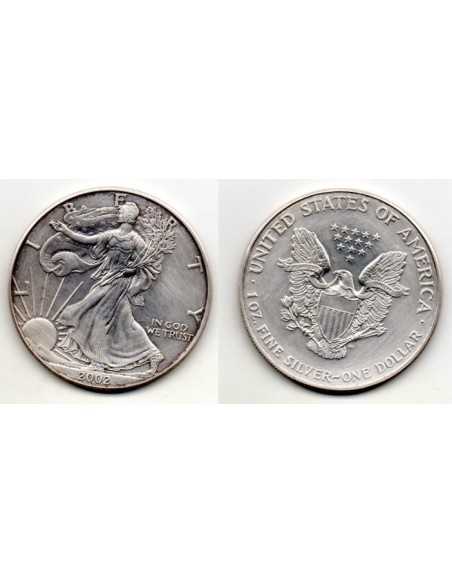 2002 EEUU 1 Dollar de Plata - 1 onza Liberty