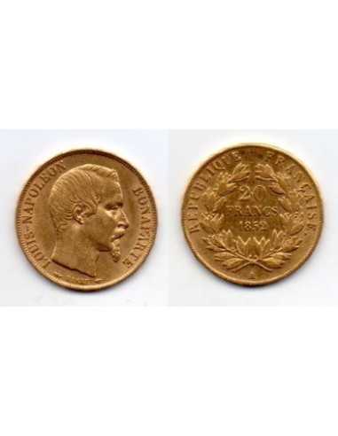 1852 A Francia Moneda Conmemorativa 20 Francos...