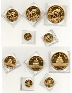 1990 China Coleccion Onza Panda de oro, Yuans