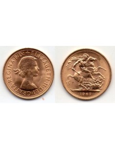 1967 Reino Unido, 1 Soberano oro / Isabel II