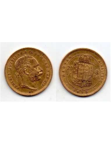1875 - 20 Francs / 8 Forint - Ferenc József