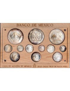 1994 Monedas Mexico serie completa onzas de plata