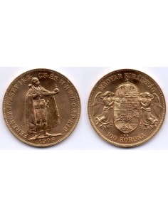 100 Coronas oro Franz Joseph I