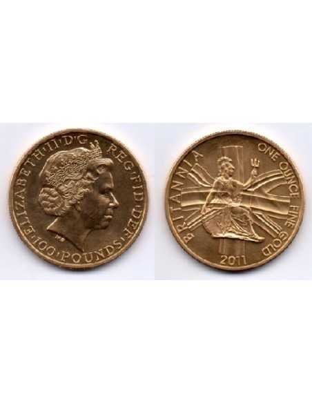 Moneda 2011 Britania 100 Pounds Oro