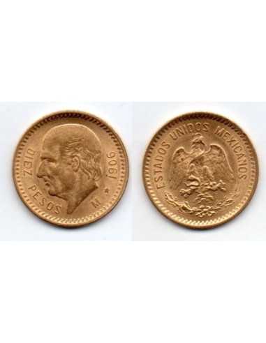 1906 Mexico 10 pesos - Moneda Hidalgo