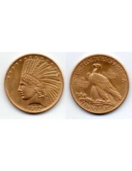 1932 EEUU 10 Dolares oro Indian Head