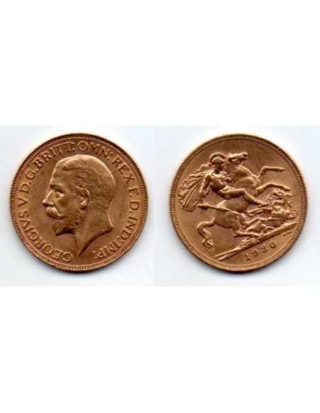 1930 Sud Africa, 1 Soberano / Georgius V