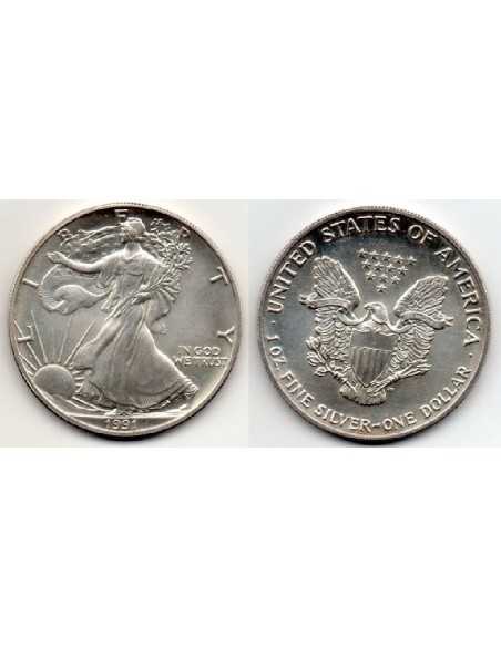 1991 EEUU 1 Dollar de Plata - 1 onza Liberty
