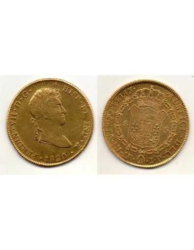1820 8 Escudos Fernando VII Lima