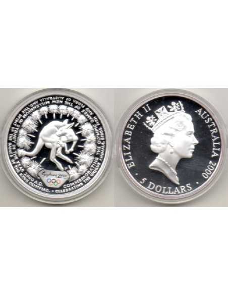 2000, 5 dolares Australia Canguro, Olimpiada Sydney