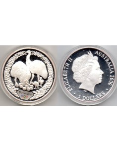 2000, 5 dolares Australia Emu, Olimpiada Sydney