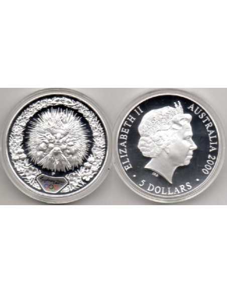 2000, 5 dolares Australia Echidna, Olimpiada Sydney