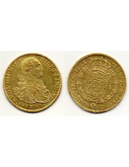 1791 Carlos IV - 8 Escudos Santa Fe